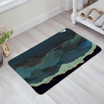 

Watercolor Natural Doormat Non-slip Rug Soft Bath Mats Bathroom Supplies Carpet Living Room