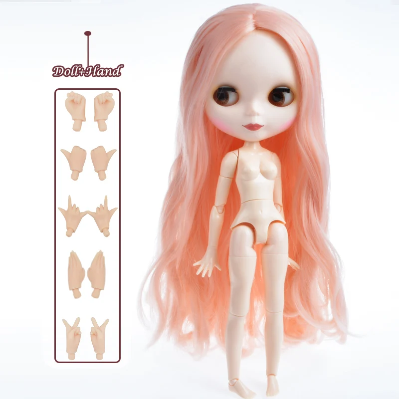 Blyth кукла Blyth матовое лицо матовая белая кожа 1/6 BJD шарнирная кукла ручной набор пользовательские куклы для девочек подарок для коллекции кукол - Цвет: Matte Face 3-HNBL22