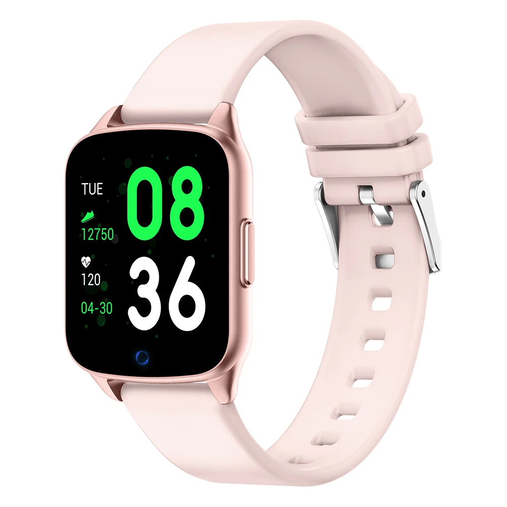 Смарт-часы для Xiaomi Android Apple ios Телефон фитнес-браслет монитор сердечного ритма во время сна KW17 Смарт-часы PK Amazfit Gts - Цвет: Розовый
