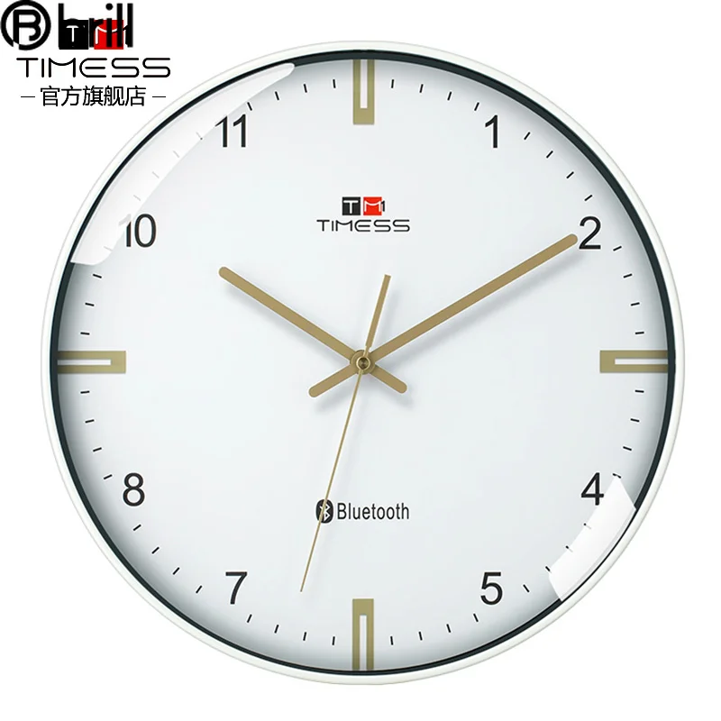 Creative Bluetooth Wall Clock Silent Living Room Nordic Intelligent