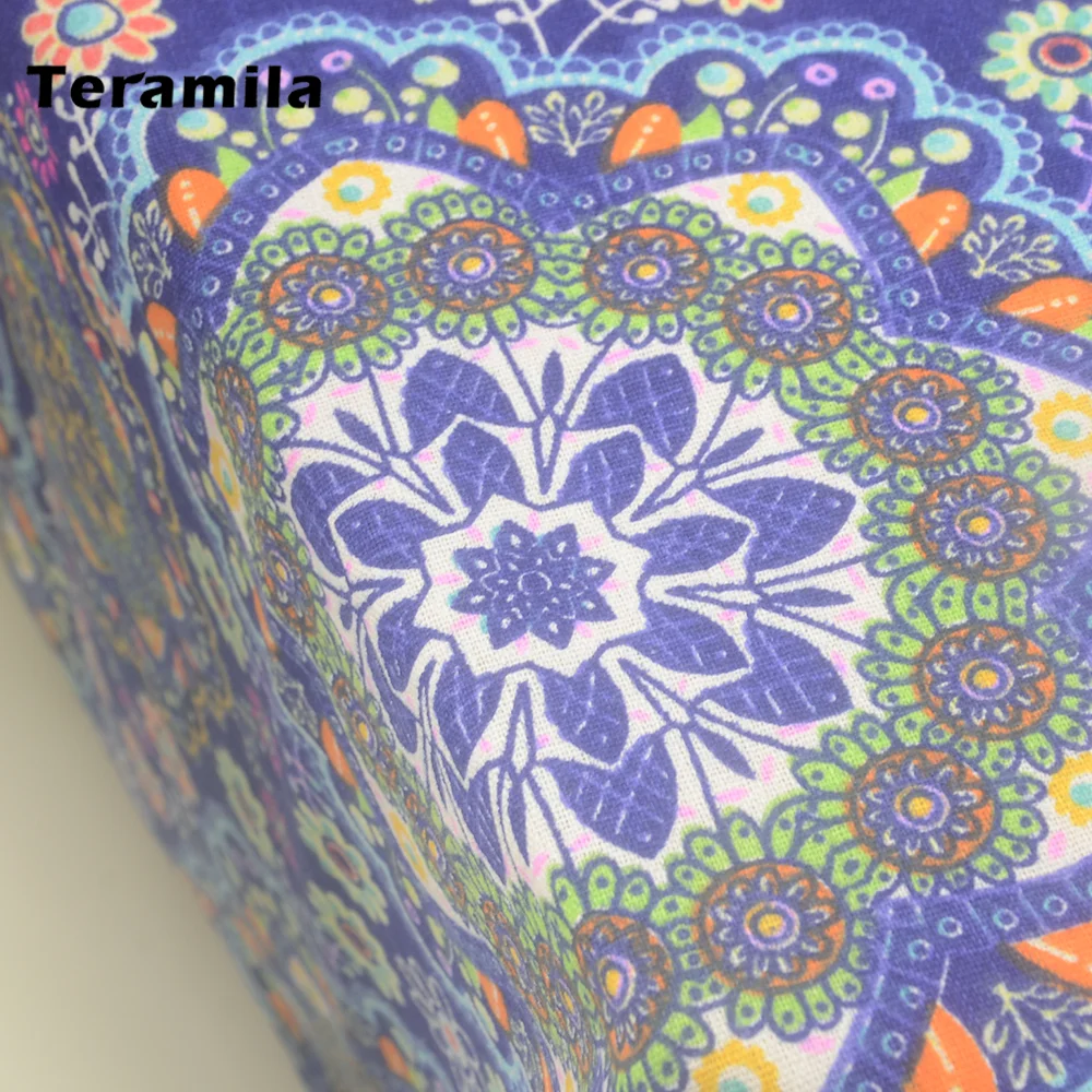 Teramila Printed Floral Thick Tablecloths Cotton Linen Rectangular Round Table Cover Cloth For Wedding Mantel Oval Dining Table