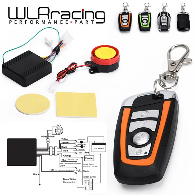 Universal Zwei-Weg Roller Motorrad Anti-theft Sicherheit Alarm System Motor  Start Fernbedienung Schlüssel JR-BQJ01/02 - AliExpress