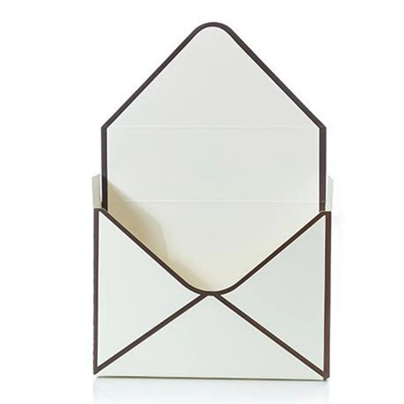 Creative Paperboard Envelope Fold Flower Box Flowers Wrapping Gift Box Flower Packaging Home Decoration