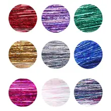 Блестящие радужные накладные пряди для волос Длинные вечерние сценические выступления свадебные фотографии макияж аксессуар для парикмахера