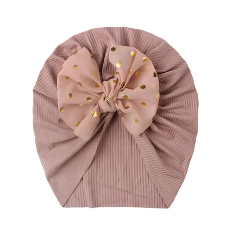 Fashion Bow Baby Hat Spring Summer Threaded Infant Toddler Newborn Baby Cap Children's Bowknot Sun Hat Headdress For 0-4 Y Baby baby accessories diy