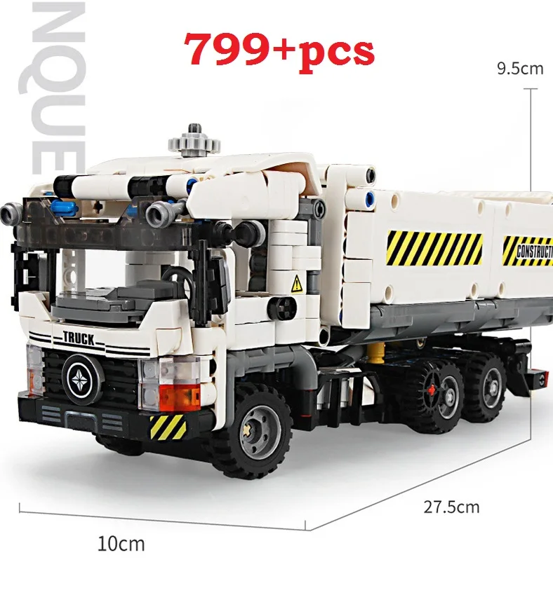 YUKALA, 799 шт., инженерные строительные блоки для грузовиков, совместимые с автомобилем, кирпичи, развивающие игрушки для детей, мальчиков