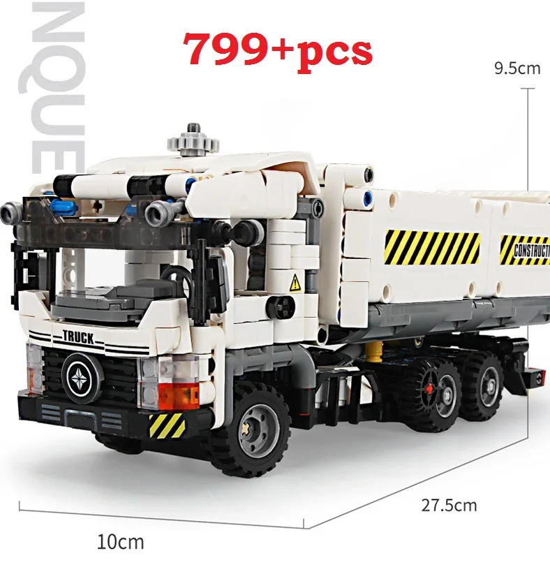 

YUKALA 799pcs Technic Engineering Truck Building Blocks compatible Vehicle Car Bricks Educational DIY Toys for Children Boys