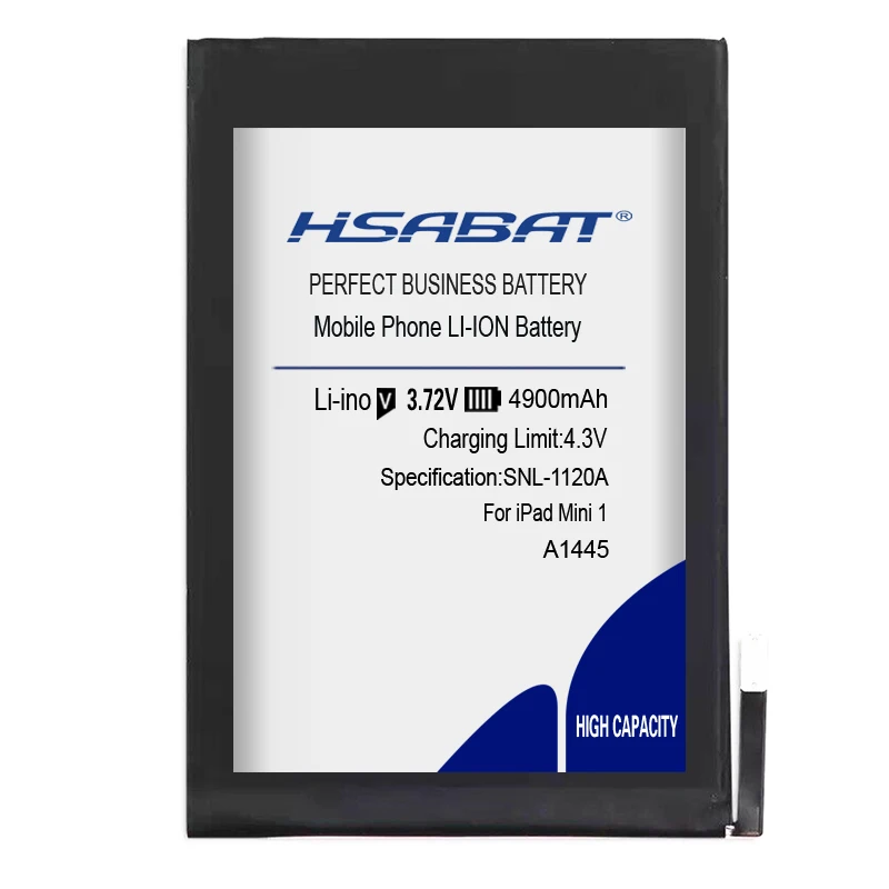 Аккумулятор HSABAT 0 Cycle 4900mAh для ipad mini 1 для ipad mini1 A1445 A1432 A1454 A1455 запасной аккумулятор высокого качества