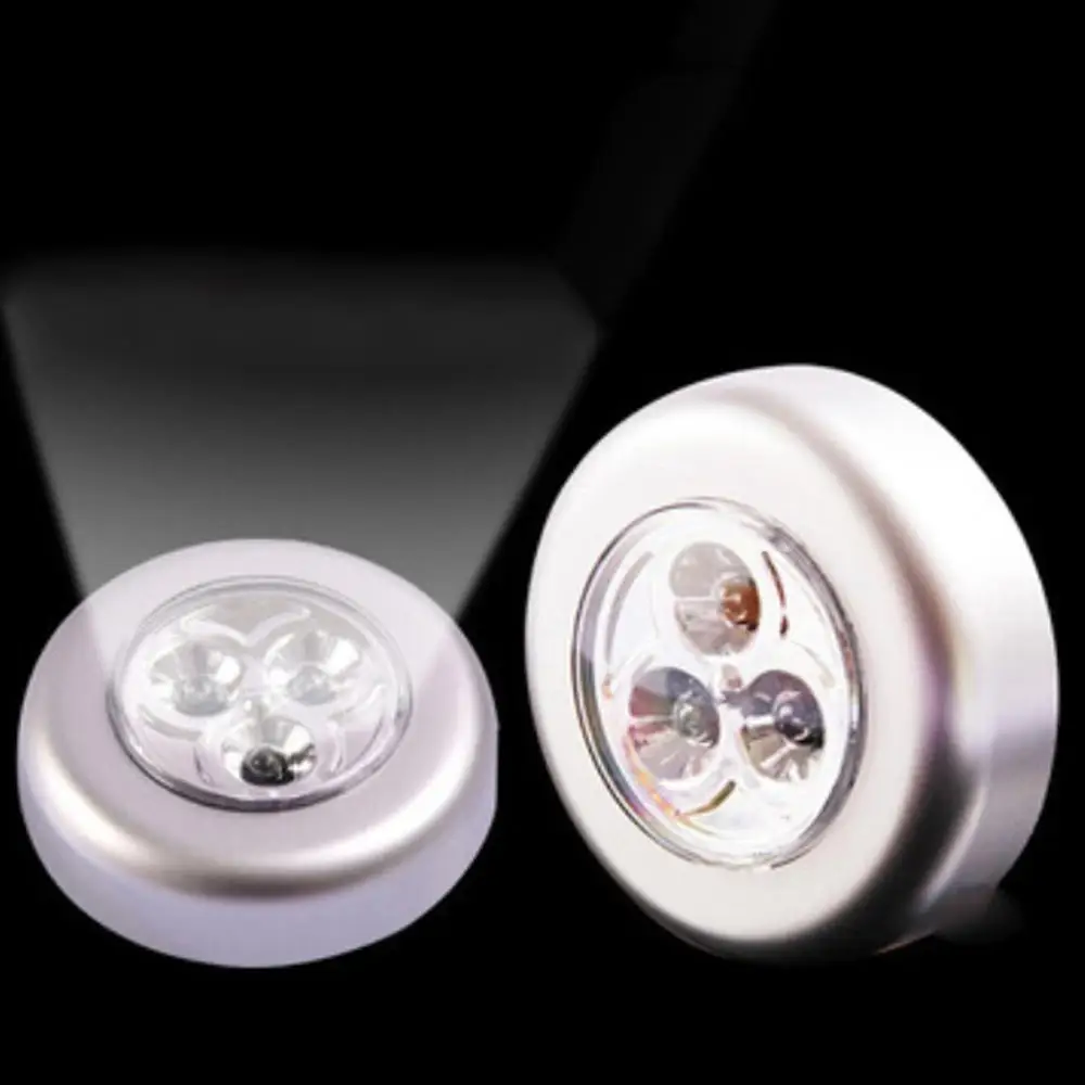 

Night Light Touch Hand Push Light Portable Creative Bright 4led Wardrobe Car Light Reading Light Emergency Camping Hand Push