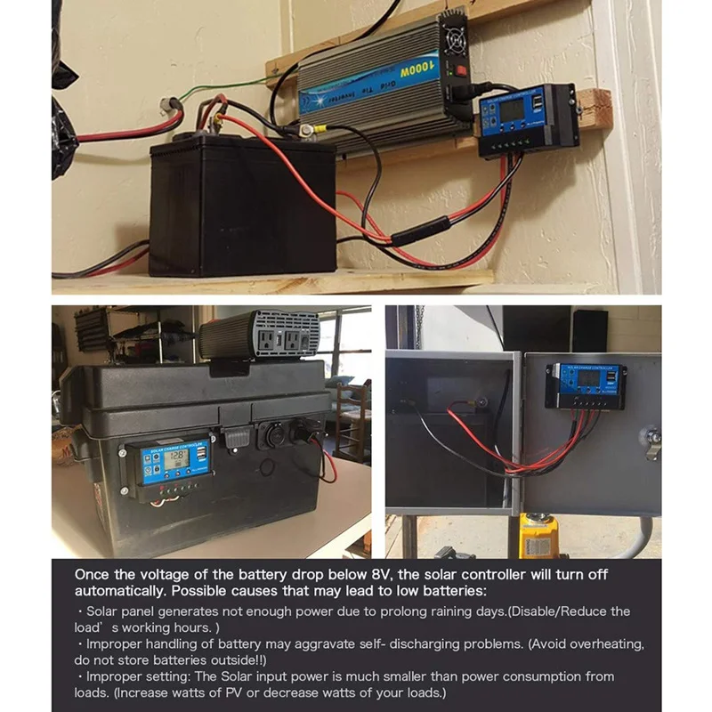 12 V/24 V pwm контроллер солнечной зарядки светодиодный дисплей с автоматической параметры Регулируемый ЖК-дисплей солнечный регулятор