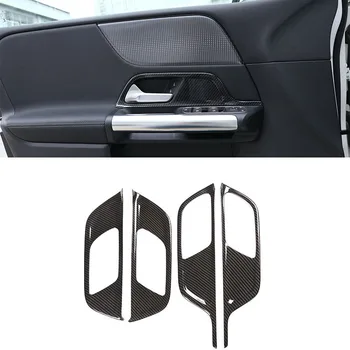 

Car Carbon fiber ABS Inner Door Handle Trim cover frame sticker For Mercedes Benz B Class W247 2020+ Car Styling Accessories
