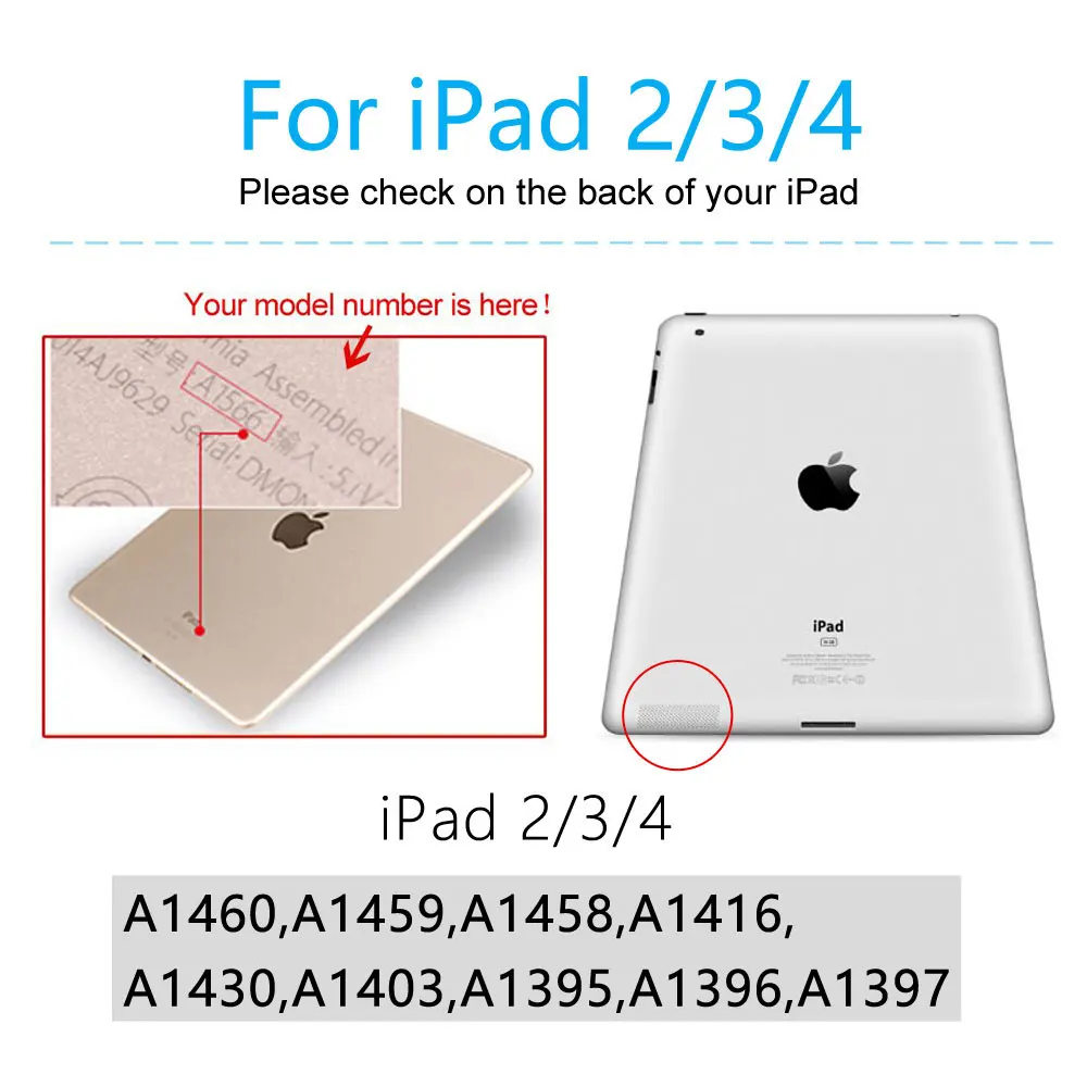 DOWSWIN чехол для iPad 2/3/4 мягкая задняя крышка чехол из ТПУ для iPad 4 Флип Smart Cover для iPad 2 Чехол Авто сон/проснуться