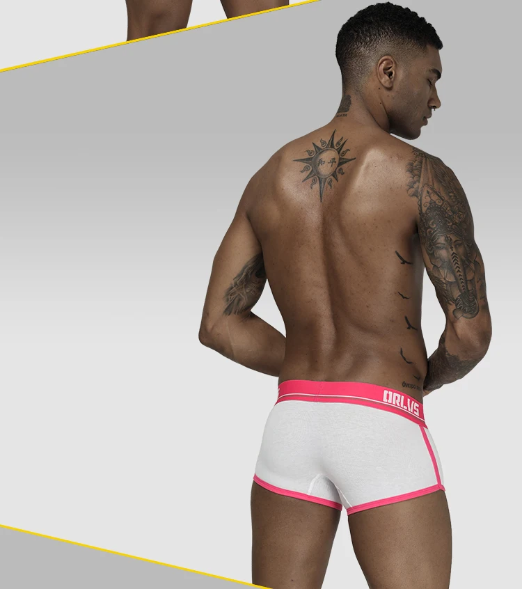 ORLVS Брендовое Мужское нижнее белье мужские боксеры cueca tanga дышащие Ropa Interior Hombre мужские боксеры шорты быстросохнущая сетка calzoncillo мужские