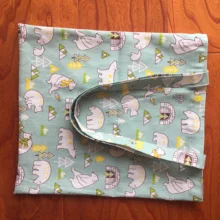 Хлопковая льняная Экологичная для шоппинга с ручкой сумка на плечо с принтом полярного медведя дерева рыбы синего цвета YL822a