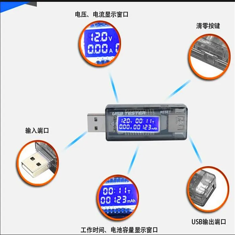 V21 USB 5 в 9 12 В 20 QC 2 0 OLED тестер емкости зарядного устройства зарядное устройство Doctor