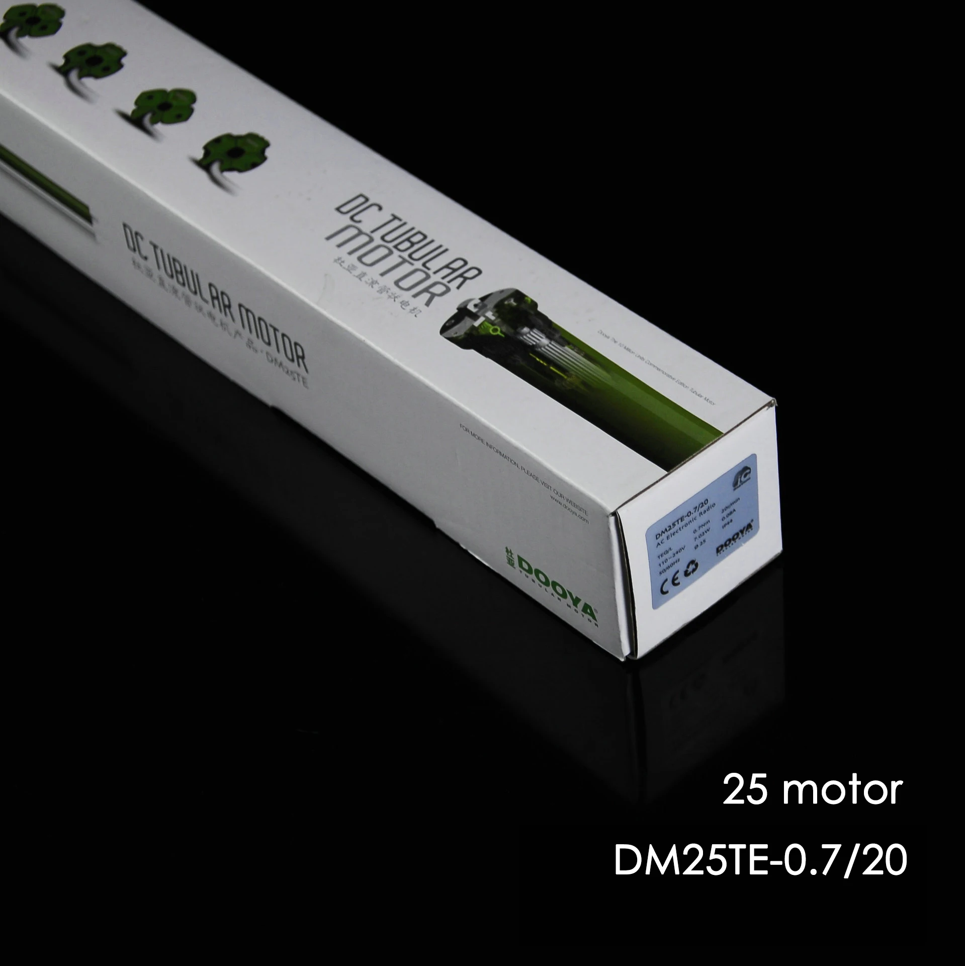 Роликовые жалюзи Dooya трубчатый двигатель DM25TE / DM25LE с литиевой батареей для трубки