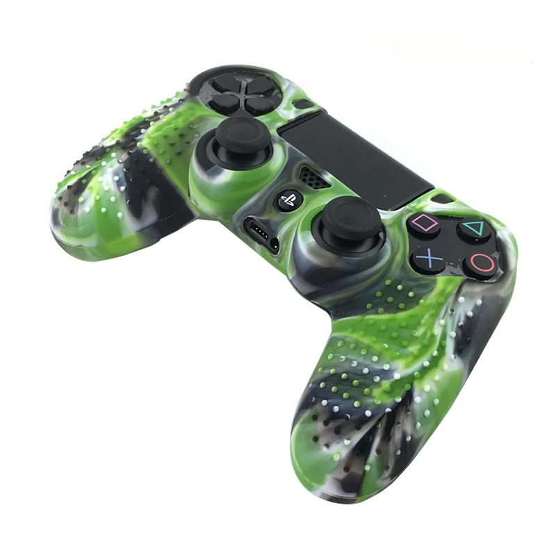 Для sony playstation Dualshock 4 DS4 Pro тонкий контроллер Противоскользящий силиконовый Камуфляжный защитный чехол-накладка для большого пальца