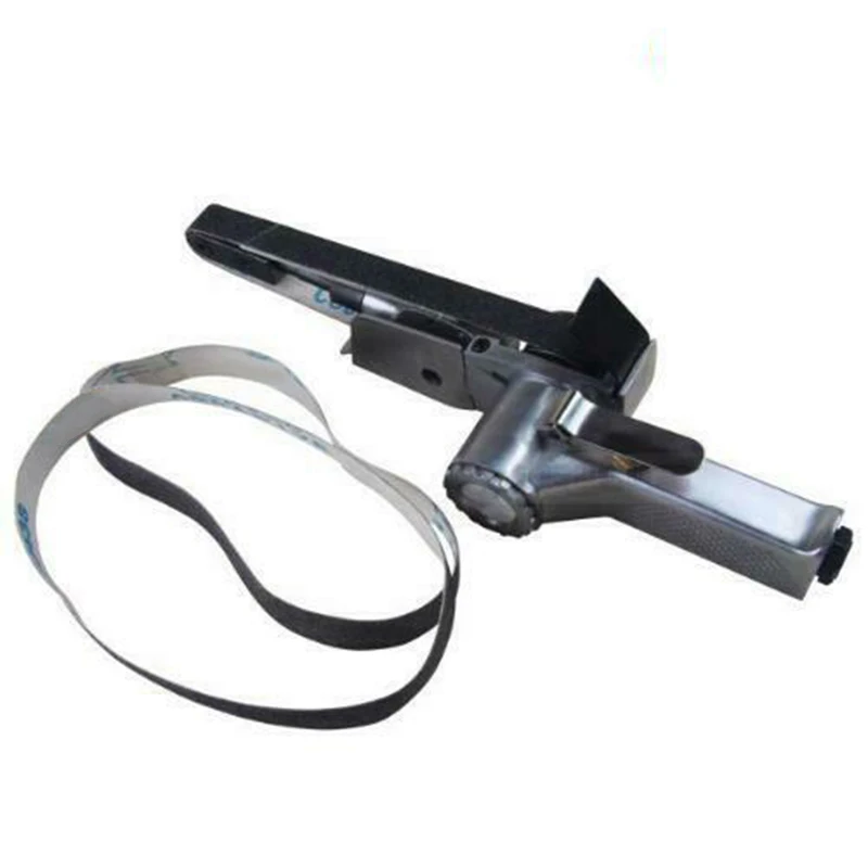 

1pcs 20mm 1/4 1/4" BSPT Pneumatic Belt Sander + 2pcs 520*20mm Sanding Beltt Tool 2019 New