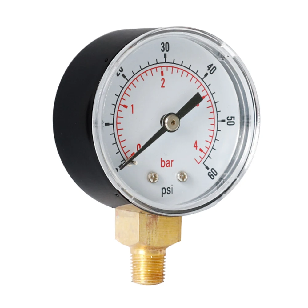 TS-Y508-60psiY50 радиальный манометр 0-60psi 0-4bar циферблат пневматический гидравлический воздушный Давление датчик