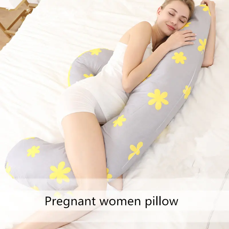 H-образные подушки для беременных, для поддержки ног, для беременных женщин, подушка для тела, лучший подарок для бокового сна, для женщин, Подушка для беременных - Цвет: Grey Flower