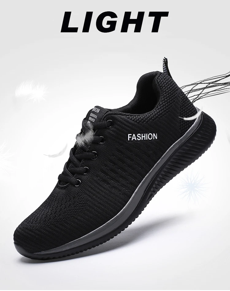 Men Sneakers Fashion Men Casual Shoes Breathable Men Shoes Walking Sneakers Men's Tennis Black Tenis Masculino Zapatillas Hombre