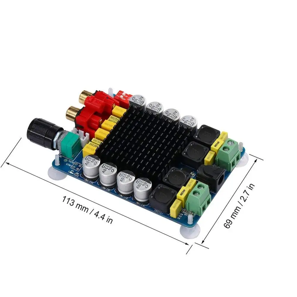 TPA3116 2X50 Вт Bluetooth цифровой усилитель мощности с пультом дистанционного управления, поддержка fm-радио/TF карта/USB