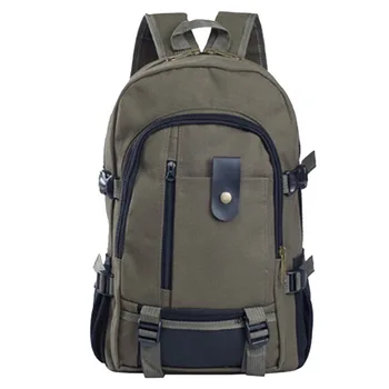 

LOOZYKIT Men's Canvas Backpack 2020 New Leisure Travel Climbing Hiking Large Capacity Fashion Contracted Design Backpack