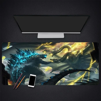 

Anime Monster Hunter Extra Large Mouse Pad Gaming Mousepad Anti-slip Natural Rubber with Locking Edge Gaming Mouse Mat