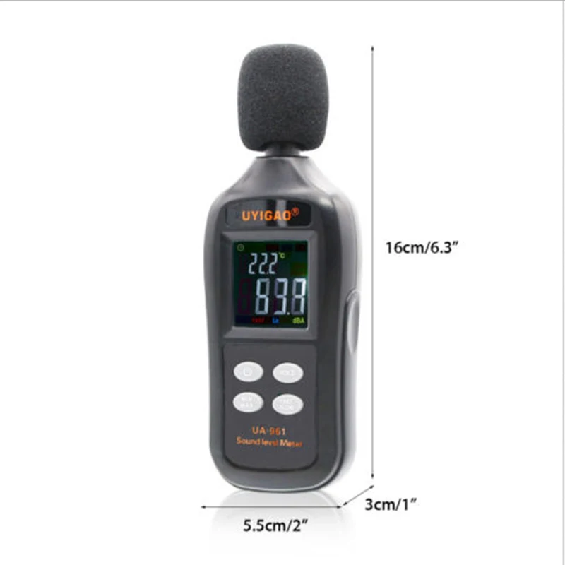 Портативный цифровой измеритель уровня звука, портативный измеритель уровня шума, умный датчик, децибел, звуковое устройство, питание от батареек AAA
