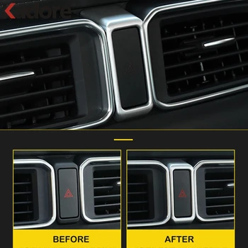 

For Mazda CX5 CX-5 KF 2020 2019 2017 2018 Interior Accessories Warning Alarm Flash Light Switch Cover Trim Sticker Styling