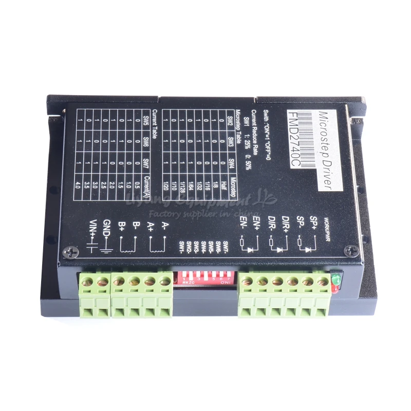 

2 Phase Stepper Motor Driver 4A 15KHZ 128 Subdivision FMD2740C CNC Engracing Machine Stepping Driver