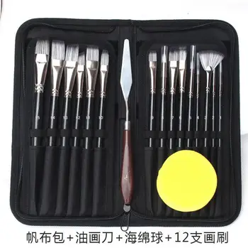 

100sets/lot Paint Brushes Acrylic DIY Graffiti Brush Set For Art Oil Scrubbing Brush School Drawing Supplies 15Pcs/set