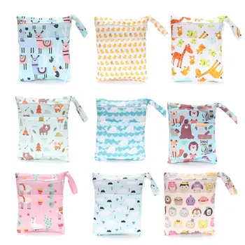 

Double Pocket Small Wet Bag Waterproof Wet Bag With Handle Diaper Bag Double Pocket Small Wet Bag Zipper Bag