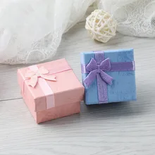 2 個ネックレスイヤリングリング包装紙のギフトボックスアクセサリー包装紙バッグ cajas デレガーロ(China)