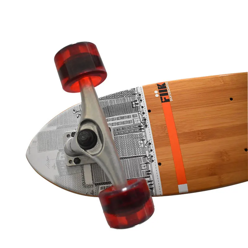 68x11x25cm Mini Cruiser Board Quality Wood Skateboard Bamboo Aluminium  Alloy Skateboards Retro Peny Skate Board Street Longboard
