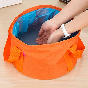 

15L Portable Outdoor Travel Foldable Folding Camping Washbasin Basin Bowl Sink Washing Bag Foot Bath Bucket YHJ40715