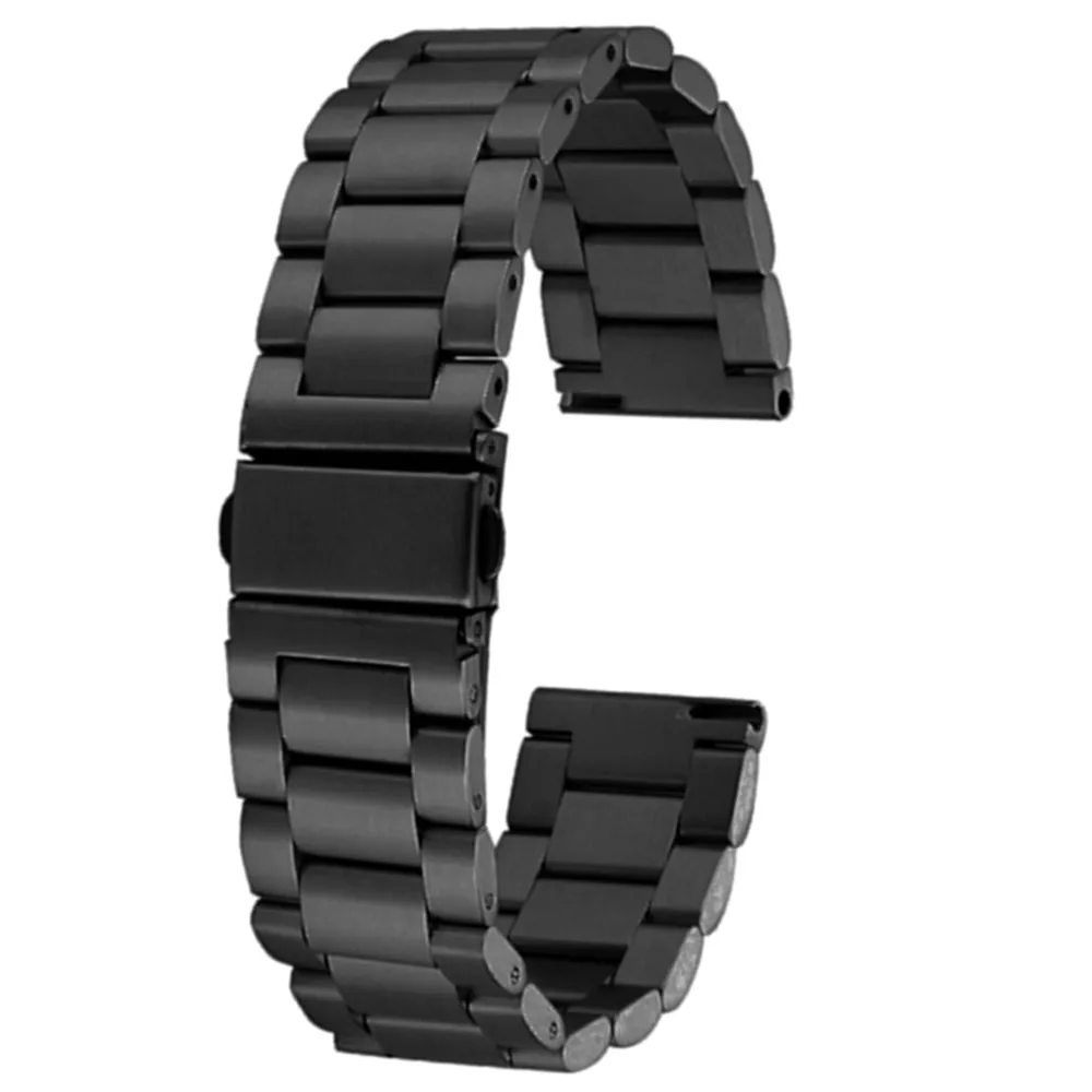 Браслет из нержавеющей стали для Suunto 9/9 Baro/D5 Spartan для Kospet Hope/Optimus Pro/Brave Smart watch Band - Цвет ремешка: Черный