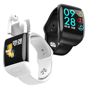 

New 2 In 1 TWS Smart Watch G36 Wireless Bluetooth Earphone BT 5.0 Call HD Large Screen 30 Day Standby Smartwatch
