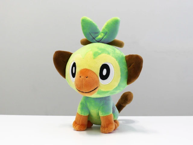 23cm Grookey Стартер серия Пикачу плюшевая игрушка прекрасный скорбанни Sobble Grookey животное кукла kawaii Япония аниме мягкая кукла эльф подарок для детей - Цвет: 23cm Grookey