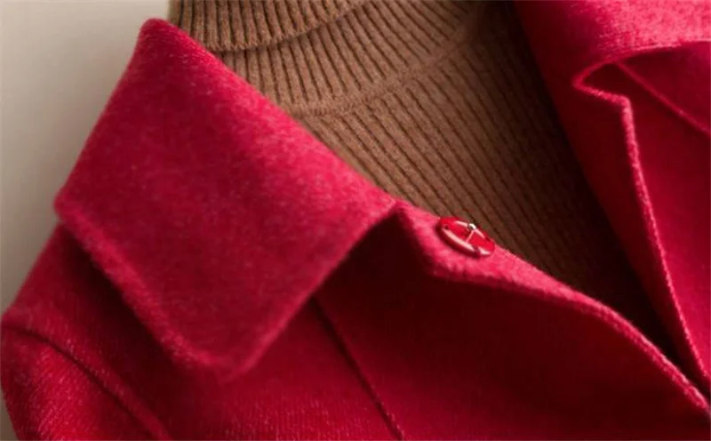 Winter Wool Coat and Jacket Women Plus Size Korean Long Jacket Warm Beige Elegant Wool Coat Cashmere Vintage Coat Cape Femme