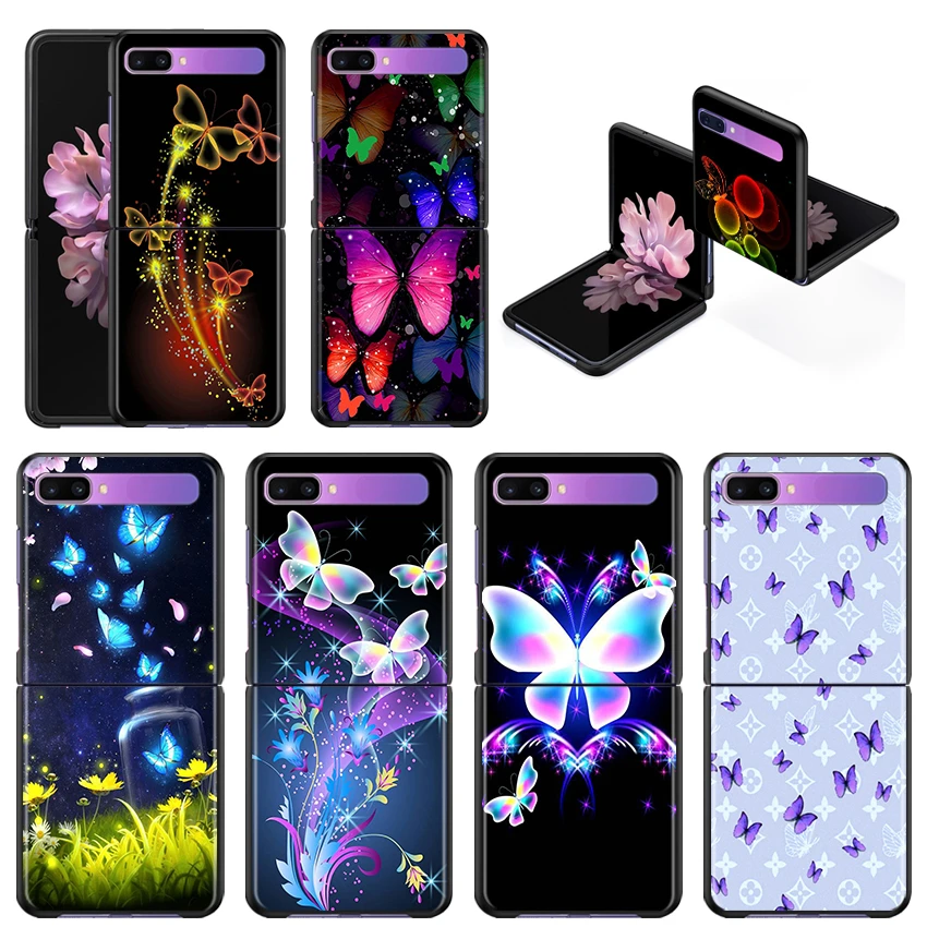 Cute Butterfly Phone Case For Samsung Z Flip Samsung Z Flip 5g Silicone Soft Shell Fundas Tpu Shockproof Coque Phone Case Covers Aliexpress