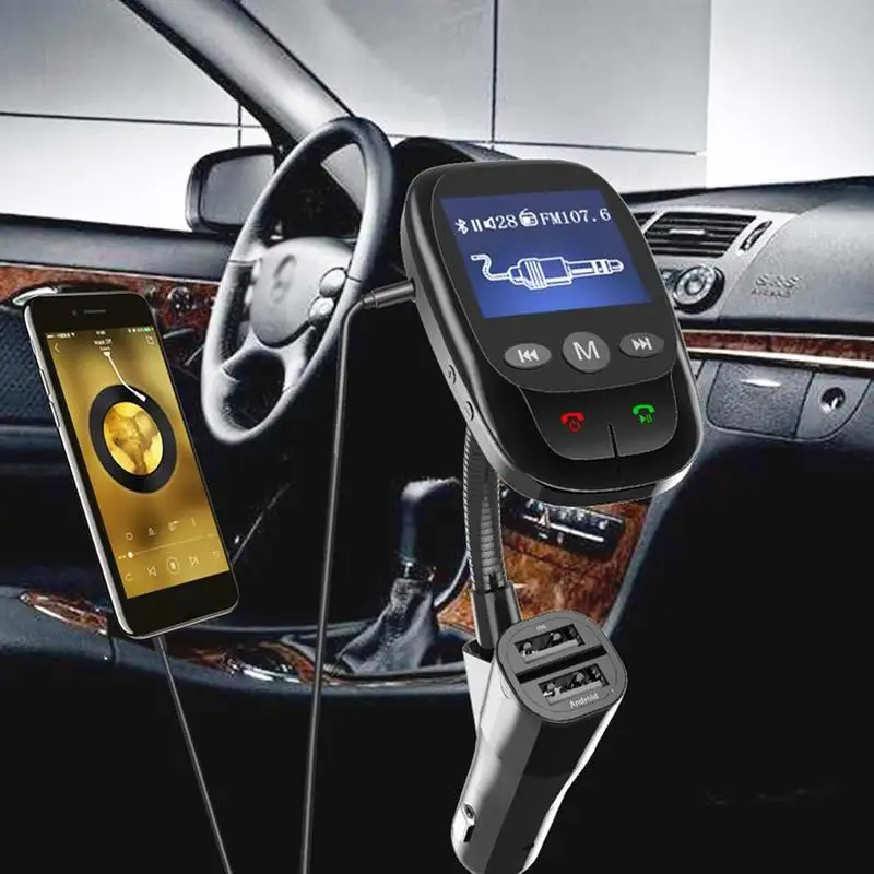 Автомобильный fm-передатчик Bluetooth беспроводной автомобильный Радио автомобильный комплект Bluetooth Hands-free FM модулятор стерео автомобильный mp3-плеер аудио адаптер