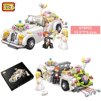 

LOZ Mini Building Blocks Wedding Car 676PCS DIY Home Decor Model Plastic Bricks Valentine's Day Gift Girls Toys for Children
