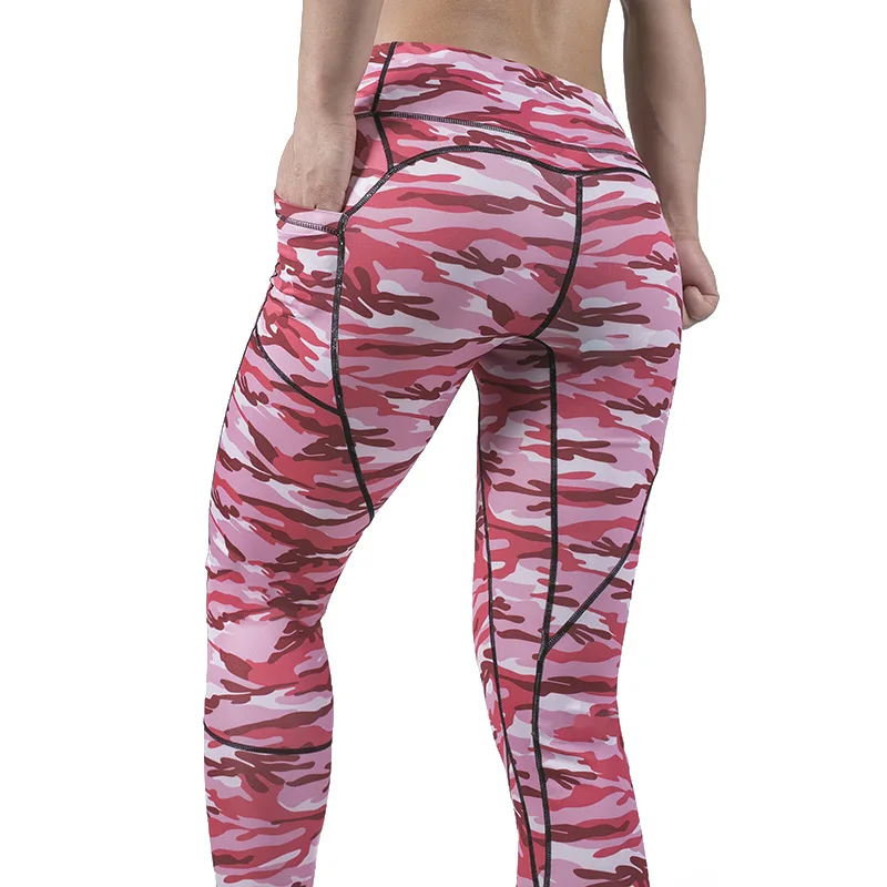 Новинка 2020 камуфляжные бесшовные леггинсы спортивные женские штаны для фитнеса