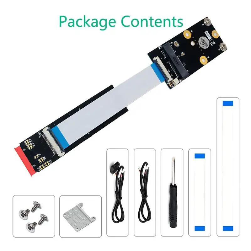 M.2 NGFF ключ B+ M к Мини PCI-E WiFi сетевой адаптер для половинного размера и полноразмерной WiFi Bluetooth карты с FFC кабелями