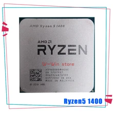 Processador amd ryzen 5 1400 r5 1400 ghz, cpu quad-core com soquete am4