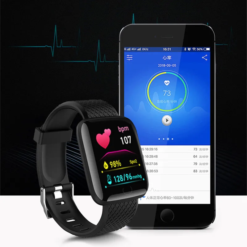 D13 Smart Watch Men Blood Pressure Waterproof Smarth Watch Women Heart Rate Monitor Fitness Tracker Watch Sport For Android IOS 2