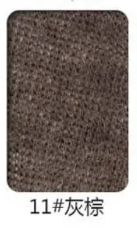 KA0105 вискозная вязаная шерстяная ткань, тонкая трикотажная ткань для шитья кардигана и шарфа на весну и осень, 50x150 см/штука - Цвет: 11  gary brown