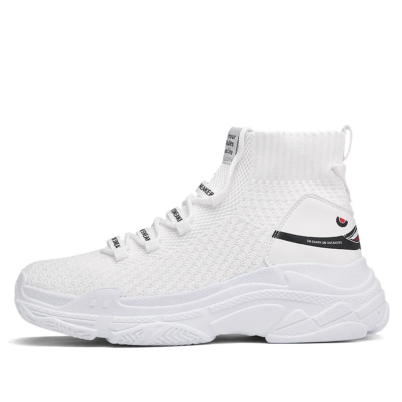 

INS Ultra-Fire Red 2019 New Style Spring And Summer Men's Elasticity wa zi xie Trend Versatile Hight-top Sports Couples 1208