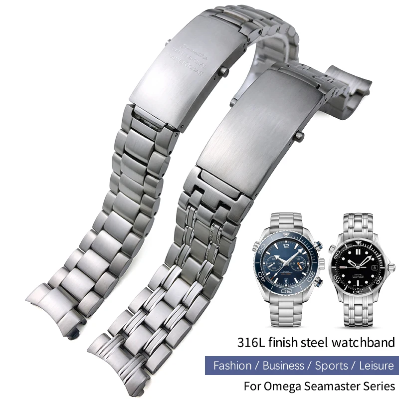Remplacement de bracelet de montre en acier inoxydable, bracelet en argent  massif, accessoires de bracelet, Omega Seam84300, Ocean HouseSION L, 20mm,  22mm - AliExpress